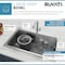 Ruvati 30"x22" Drop-in Tight Radius Topmnt 16 Ga SS Ldg Kitchen Sink Sgl Bowl RVH8030 - alternate 3